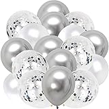 ✨✨ 【Maravillosa combinación 】 Diferentes colores de los globos incluidos y color brillante con confeti redondo,confeti globos que se pueden aplicar para crear un ambiente romántico y feliz.