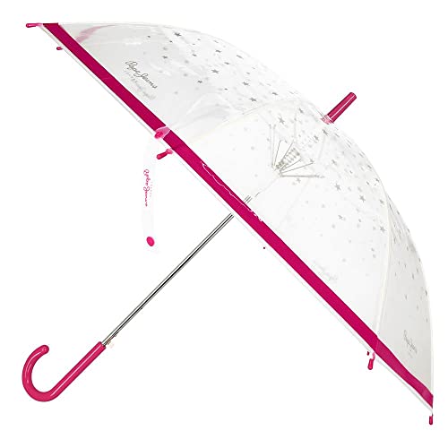 Pepe Jeans Hydra Paraguas Rosa Poliéster con bastón de aluminio