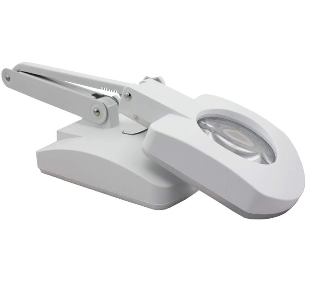Lampe Loupe 56 LED, Lentille 3D/8D – 85 Mm, Bras Pivotant Réglable en Hauteur, Idéale pour Bureau, Table, Travaux Manuels, Bijoux.