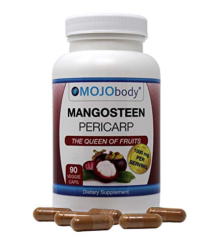 image for MOJObody Mangosteen Pericarp Capsules, 1500mg per Serving, 90 Veggie C