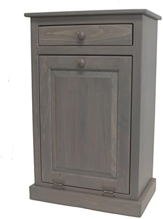 Pine Tilt Out Trash Bin (Pewter)