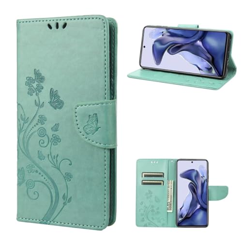 Coque Xiaomi Poco X4 Pro 5G étui rabat vert antichoc avec béquille