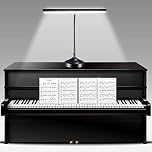 BZBRLZ Piano Light, LED Piano Lamp for Upright/Digital/Grand Pianos, Flexible Gooseneck Music Stand Light with 3 Color Modes×10 Brightness, Desk Lamp for Home Office, Black, 10W, 1000LM