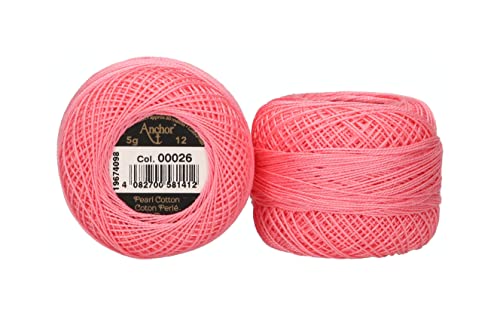 Anchor 4596012-00026 Embroidery Thread, 100% Cotton, 26, Thickness 12, 56 m, Stärke 12, 56m