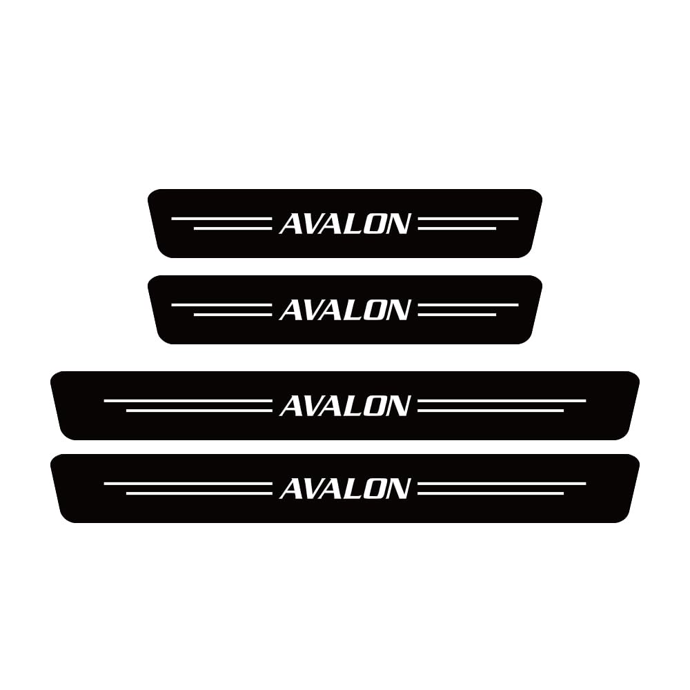 Sdyayfge Normal 4Pcs Kick Plates Car Door Sill Protector,For Avalon