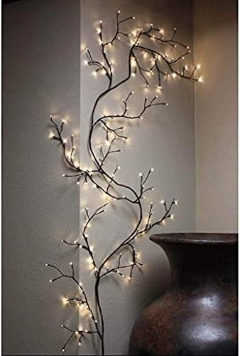 Lighted Willow Vine Vines for Home Decor, Christmas Decorations Indoor Walls Decor Artificial Plants Tree Branches 144 LEDs 7.5FT Lighted Willow Vine Lights for Walls House Bedroom Living Room