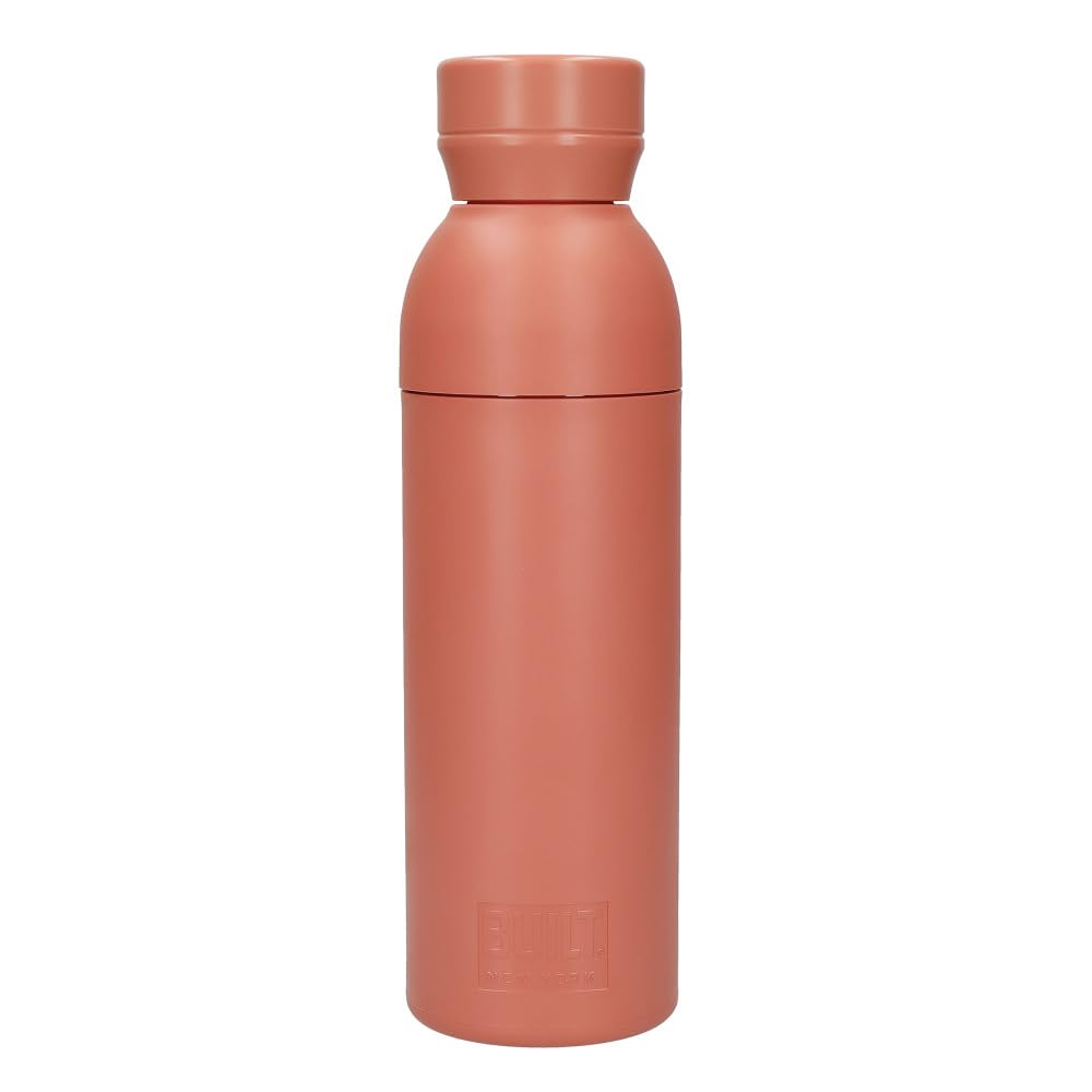 Built Coral Planet Bottle, Eco Friendly Recycled Water Bottle Made From Approx. 15 Plastic Bottles, Leakproof, Reusable And Bpa Free, Pink, 500Ml
