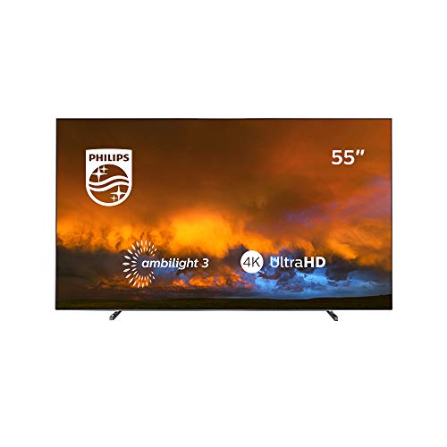 Philips Ambilight 55OLED804 139 cm (55 Zoll) OLED TV (4K UHD, HDR10+, Android TV, Dolby Vision, Google Assistant, Alexa ...