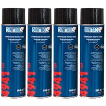 DINITROL 4941 BLACK UNDERBODY WAX 4 x 500ml AEROSOL SPRAY CANS Y