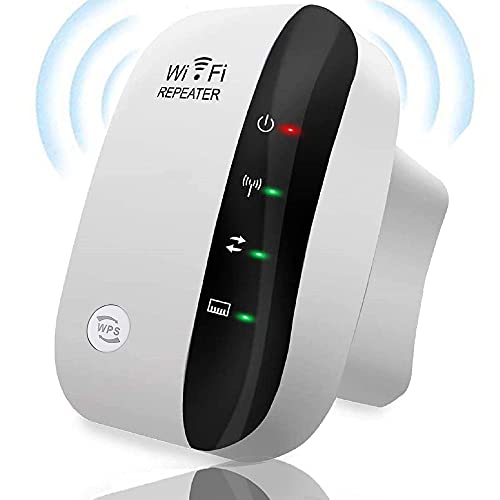 AndThere WLAN Repeater Verstärker 2.4GHz WiFi Booster Signalverstärker für Office Home, WiFi Range Extender mit WPS LAN Port Repeater/AP Modus 300Mbit/s WiFi Netz Signal Verstaerker für WLAN Geräte