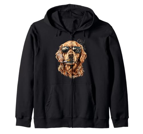 Best Golden Retriever Dad Ever Funny Dog para hombres y niños Sudadera con Capucha