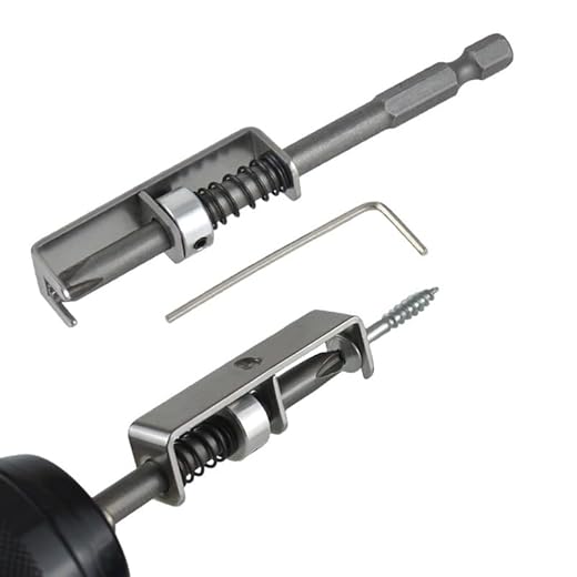 1Pcs Spring-loaded Screw Holder Bit,60mm Single-Hand Operation Drill Bit Tip Holder for Prevent Screws Shaking Universal Screwdriver Retaining Tool for Woodworking Electricians and Home Repairs