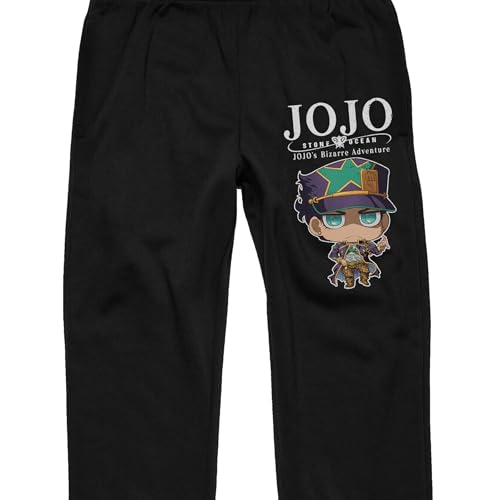 Bioworld JoJo's Bizarre Adventure Chibi Jotaro Adult Black Joggers2