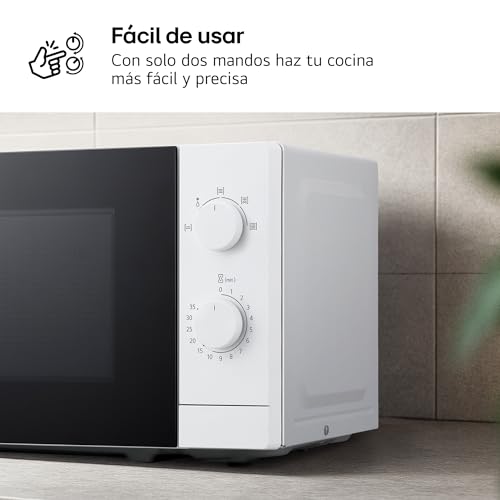 LG MS2082H - Microondas, 20 L, 700W, 5 Niveles de Potencia, Función Descongelado, Interior Fácil de Limpiar, Bloqueo Infantil, Compacto y Seguro, Blanco - imagen 2