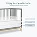 Dream On Me Hygge 5-in-1 Convertible Full-Size Baby Crib in Sea Grass & Vintage Oak, GreenGuard Gold & JPMA, Converts to Toddler, Day & Full-Size Bed, Adjustable Mattress Heights, Modern Nursery