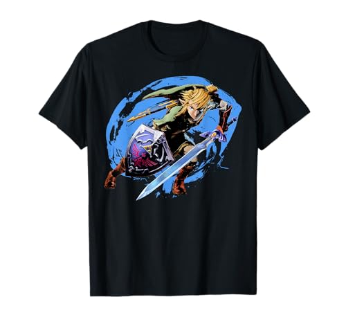 The Legend of Zelda: Twilight Princess Link Paint Portrait T-Shirt