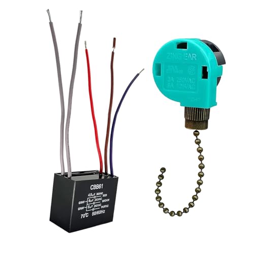 Image of ARTISOUL Ceiling Fan Switch Professional Cbb61 Capacitor High Performance Bronze Chain | Home & Garden | Lamps, Lighting & Ceiling Fans | Lighting Parts & Accessories