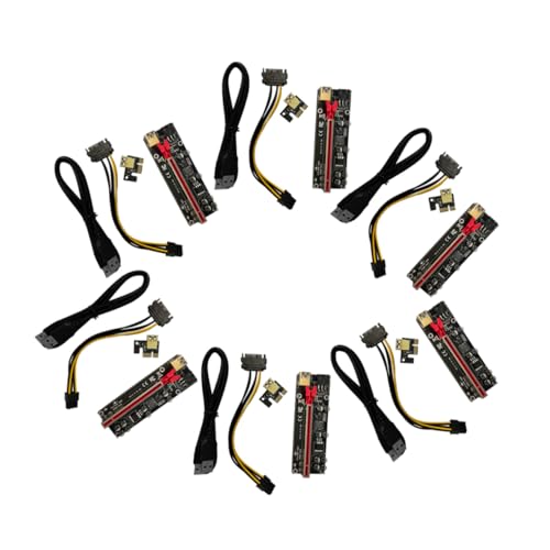 6 sets adaptador PCI-e GPU Riser para minería estable miniatura 1
