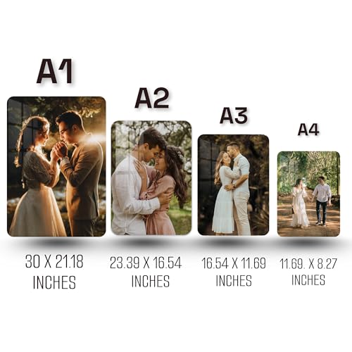 Image of 3 mm (23.39 x 16.54 Inches) Acrylic Customize Rectangular Photo Frame for Wall | Personalized Photo Frame | Wall Decor | Wall Mount Frameless Picture Photo| Self Adhesive, Multicolor