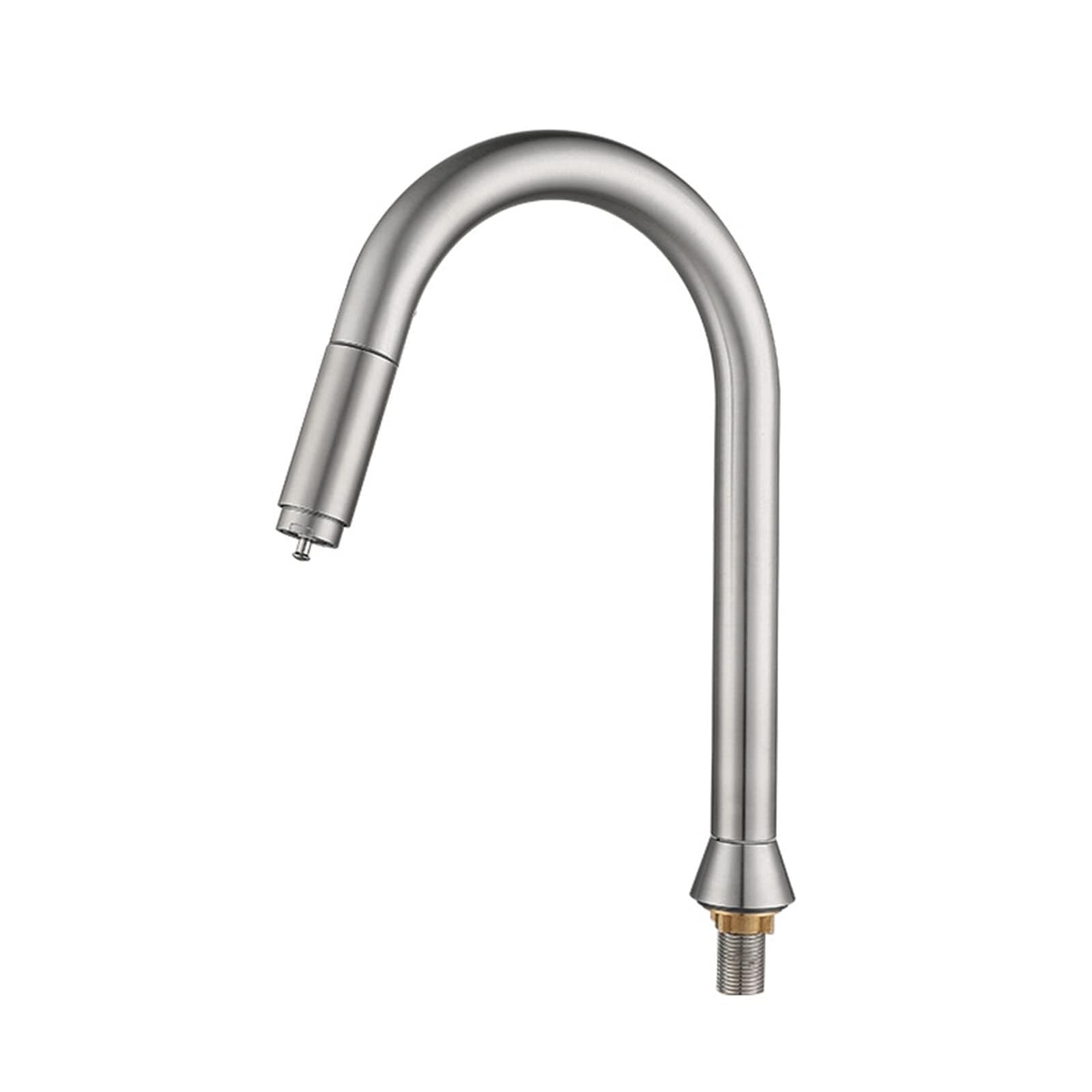Robinet tactile de salle de bain avec douchette extractible en inox eau froide