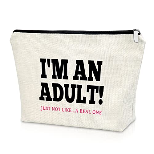 Sazuwu 18th Birthday Gift for Sister Makeup Bag 18 Year Old Present for Teen Girls...