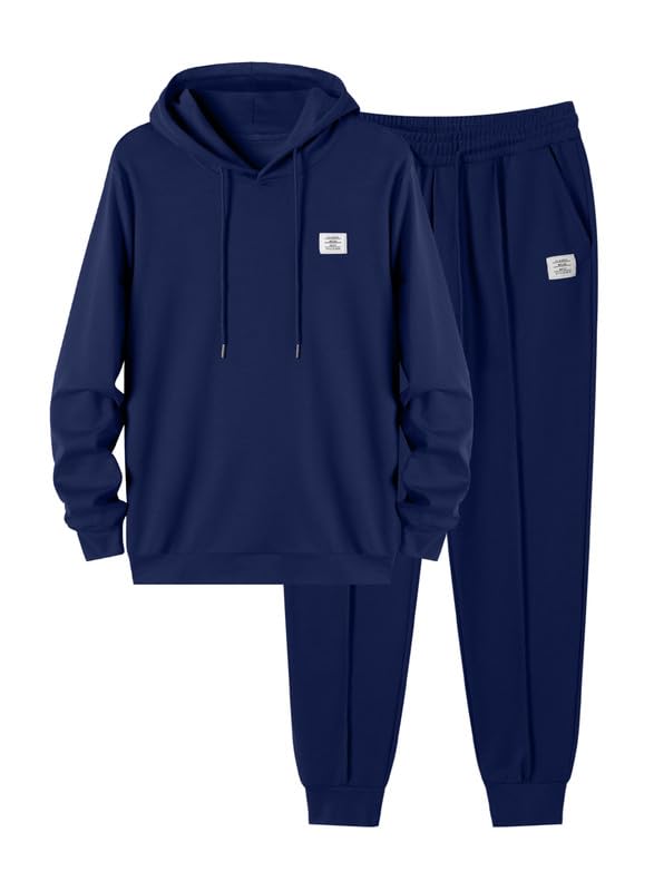JMIERR Herren Hoodie und Jogginghose 2 Piece Jogginganzug Baumwolle...