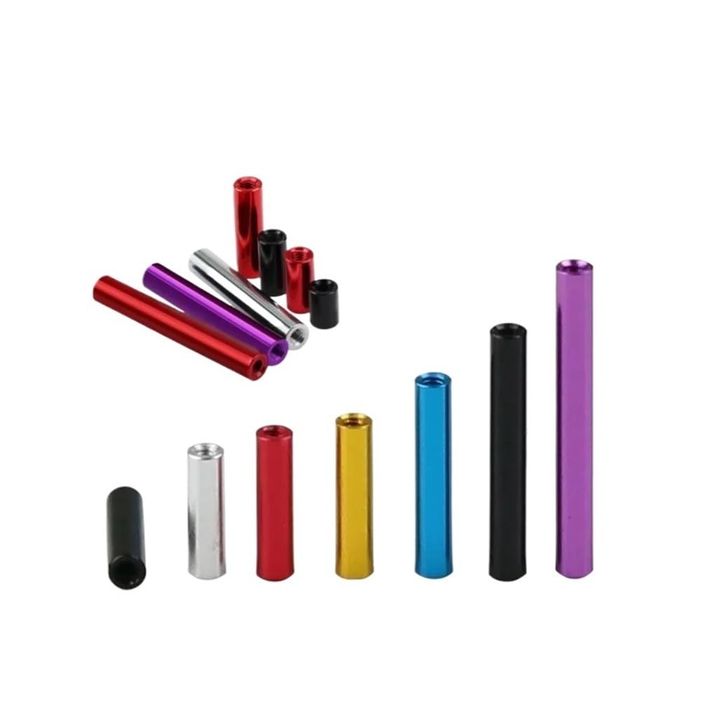 Idomin Red Aluminum Spacer Standoff Rods - M2 M2.5 M3 M4 M5 Sizes (35mm, M4 5PCS)