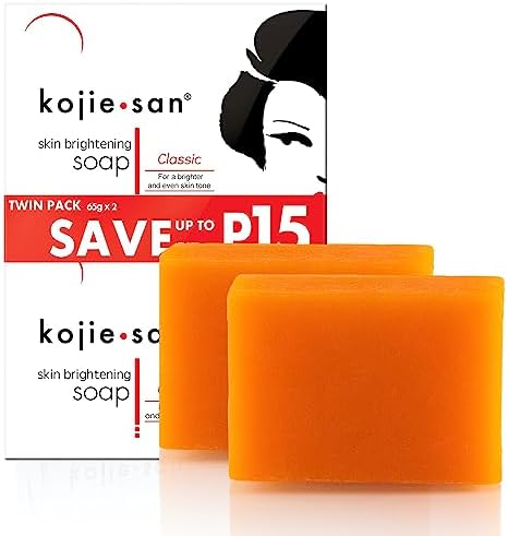 KOJIE SAN KOJIC SKIN WHITENING LIGHTENING SOAP 2 bars X 65 grams