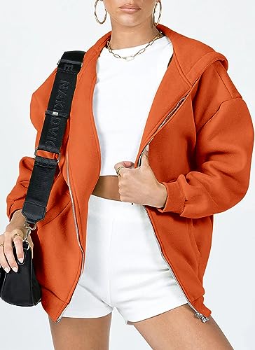 Image of PRETTYGARDEN Women's Fall Zip Up Hoodies Sweatshirts