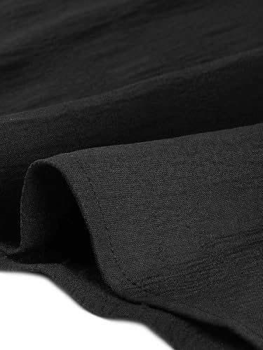 Image of Allegra K Midi Dresses for Women's Ruffled Sleeve Mock Neck Casual Dress