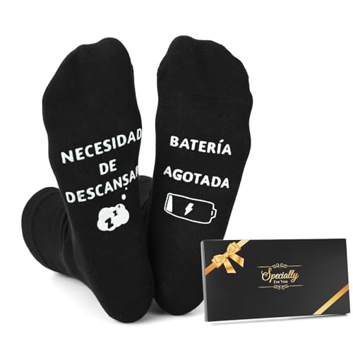 Sunia Regalos Originales para Hombre, Calcetines Hombre Divertidos, Calcetines Antideslizantes Hombre, Regalos para Padres Abuelo Marido Novio, Regalo Cumpleaños Navidad San Valentin Dia del Padre