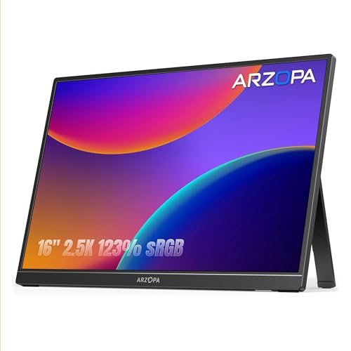 Amazon.co.jp: ARZOPA 16インチ 2.5K モバイルモニター 2560x1600 QHD