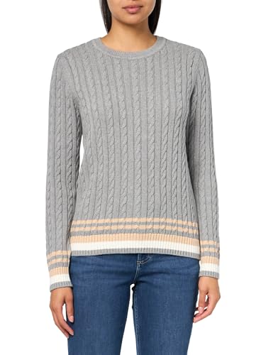Image of Tommy Hilfiger Women's Cotton Crewneck Cable Sweater