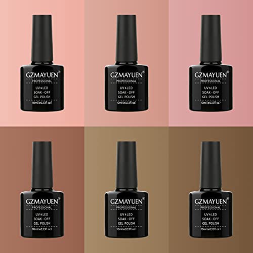 Gelnägel Set 10ML UV Gel Leuchtend UV Nagellack 6 Farben Gelnägel Starterset Gel für Nägel, Schellack Nagellack für… – Bild 4