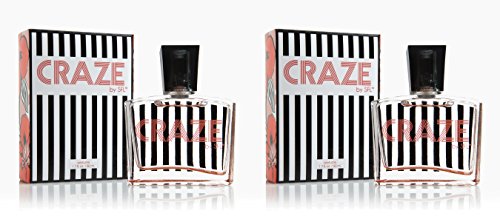 Craze by SFL Perfume Spray - Sophisticated and Seductive Fragrance for Women - Nectarine, Orange Zest, Mandarin, Osmanthus, Freesia, Peach Blossom - 1.7 oz - 2 pack