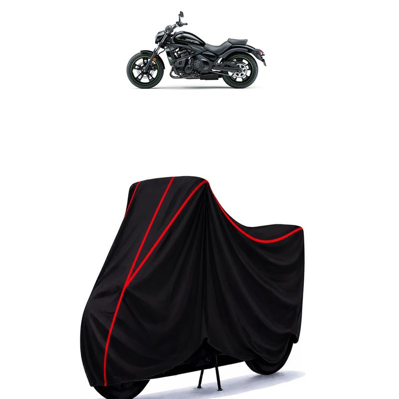 Image of Vulcan S 650 Water Resistant Bike Cover for All Motorcycles & Rain | Heavy Duty Taffeta Fabric | UV Protection, Dustproof, Scratchproof | All Weather Two Wheeler Body Cover with Elastic Bottom