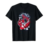 Asia fishes Koi water lily in the pond at the temple lotus b T-Shirt
