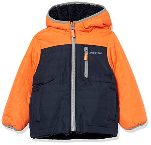 Image of LONDON FOG Boys' Sherpa Reversible Winter Jacket