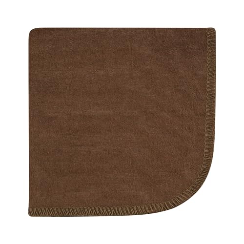 Image of Hudson Baby Unisex Baby Flannel Cotton Poly Washcloths, Wild Buffalo 12 Pack, One Size