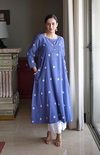 Image of GoSriKi Kurta Set for Women Erode Rayon Printed | Kurti Set for Woman | Kurta Palazzo 2 Piece Outfit | Round Neck Full Sleeve A-Line Fit Ethnic Dress Stylish Kurta Sets for Women Clothing