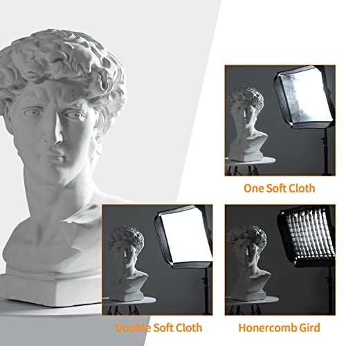 Godox 32"x 32" 80cmx80cm Foldable Portable Softbox with S-Type Bracket Bowens Mount Holder and Honeycomb Grid for Photography Studio Strobe Flash Speedlite Speedlight