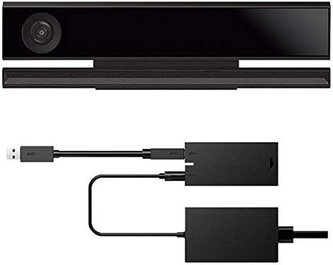 For Kinect 2.0 Sensor Power Adapter, Windows PC Adapter Power Supply for Xbox One S Xbox One X, Supported System Windows 8/8.1/10(US plug,black)