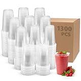 BONSTOCK 1300 Pack 7 oz plastic cups disposable, 7 Ounce Plastic Cups, 7 oz Cup for Birthday Parties, Picnics, Ceremonies, and Weddings