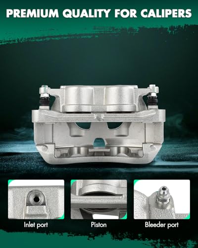 Image of SCITOO Front Right Brake Caliper with Bracket 18B5072 Compatible for Ford for E-150 2008-2014,for Ford for E-150 Econoline 2008