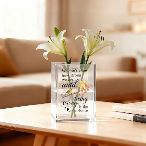 Image of Mental Health Acrylic Pen Pencil Holder for Desk Makeup Organizer (Transparent18)