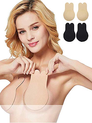 BDSMAGE Cache Teton Invisible en Silicone | Cache Téton Autoadhésif Lavable, Réutilisable et Moins Épais pour Bien Épouser Votre Sein Cover