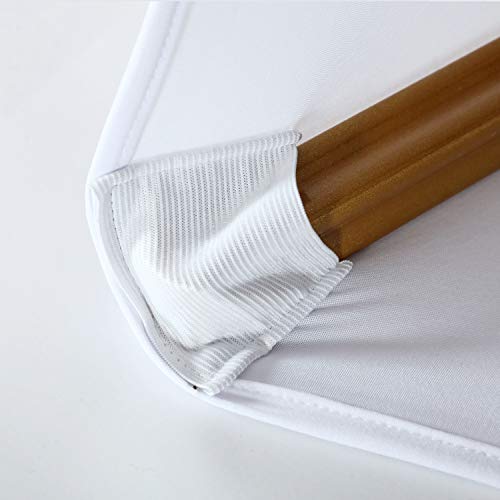 Obstal 20 Pcs White Spandex Dining Room Chair Covers For Living Room - Universal Stretch Chair Slipcovers Protector For Wedding, Banquet, And Party #TOP2