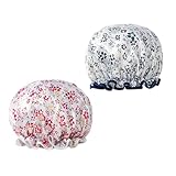 Bonnet de bain : ce bonnet de bain est capable de s'adapter à presque toutes tailles de tête spécialement conçu pour cheveux épais et bouclés, peut très , bonnet de bain