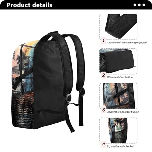 Mochila plegable de 22L para senderismo y camping miniatura 2