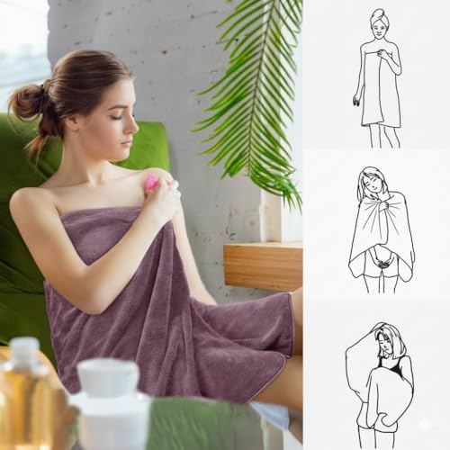 Krujyam Microfibre Bath Towel Large Size for Men & Women | Super Absorbent Soft Towels for Bath | Quick Dry Lightweight Bath Towel Microfibre | Premium Towels for Bath Large Size (1, Wine) - Image 4